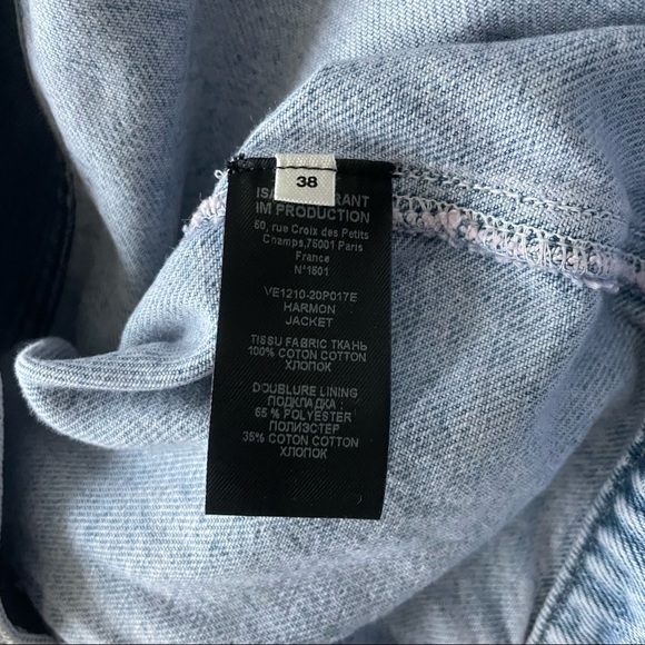 Isabel Marant Étoile Harmon Denim Jacket in Lilac - Picture 8 of 15